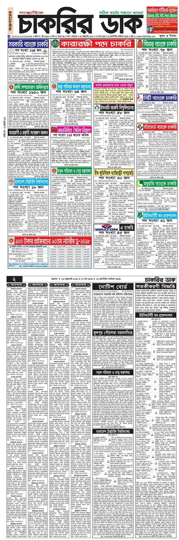 weekly jobs newspaper – 2018