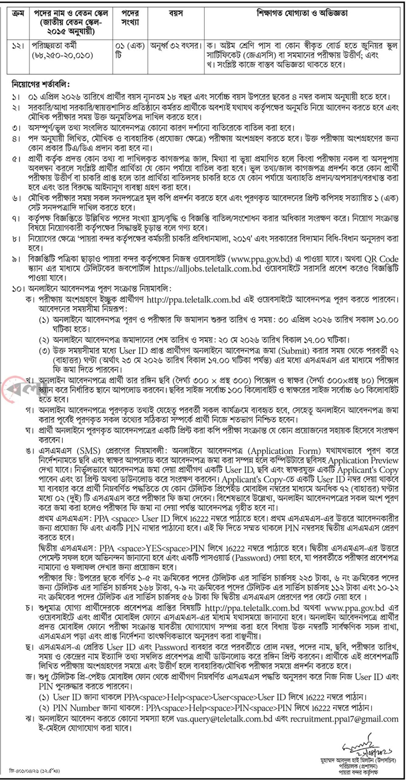 PPA Job Circular 2026